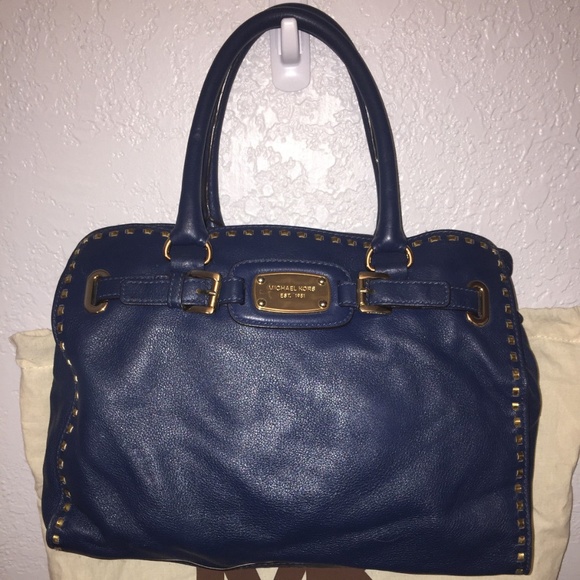 MICHAEL KORS Handbag Purse Shoulder Bag Blue